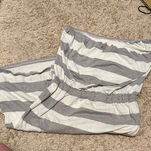 Old Navy Light Gray and White dress